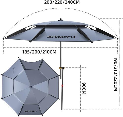 GR3250 مظلة شاطئ محمولة قياس ٢.٢ متر
