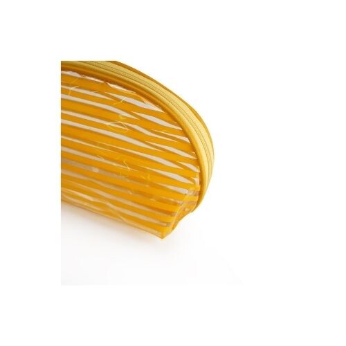 PT156 حقيبة مكياج شفافه - اللون اصفر