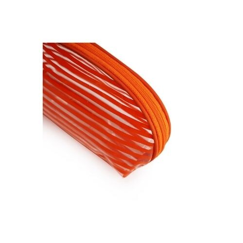 PT155 حقيبة مكياج شفافه - اللون برتقالى