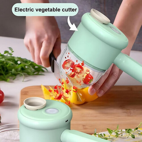 GR3143 فرامة يدوية قابلة للشحن. ٧ قطع. تصلح للخضار والفواكة و حتى اللحوم