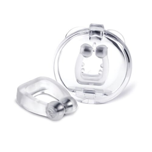 GR448 مشبك أنف سيليكون مغناطيسي صغير مزود بفتحات تهوية 2 قطعة