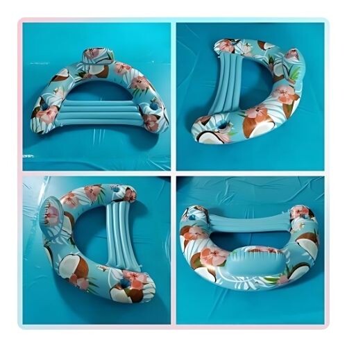 GR507 مسبح مائي قابل للنفخ بمقعد خلفي،  - الشكل جوز الهند