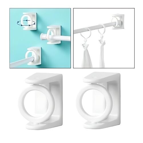 GR586 حلقة تعليق قابل للدوران للستائر 2 قطعة