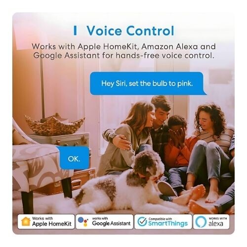 GR418 مصباح LED ذكي بتقنية Wi-Fi RGB