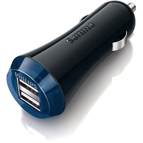 GR3165 فيليبس شاحن سيارة ثنائى اسود