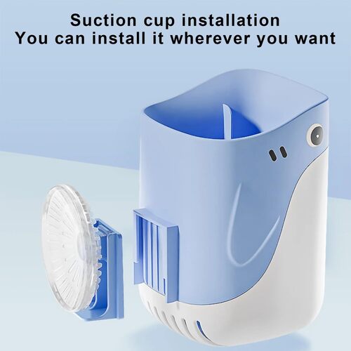 GR3476 فرشاة تنظيف المرحاض بشكل حوت مع موزع سائل