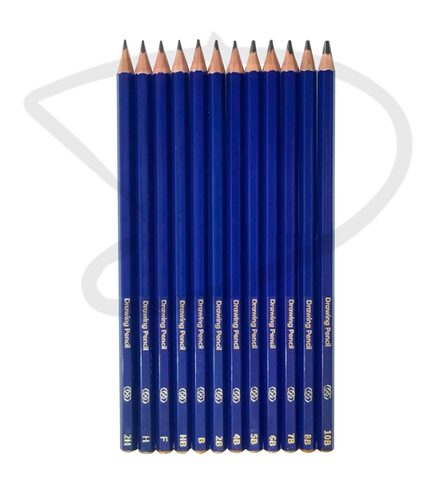 GR3507 أقلام رصاص جرافيت – أقلام رسم عبوة من 12 قلمًا