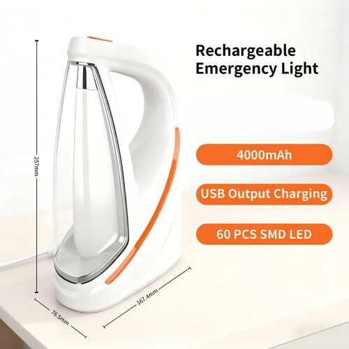 GR3429 مصباح كاميسايف  القابل لإعادة الشحن بتقنية LED