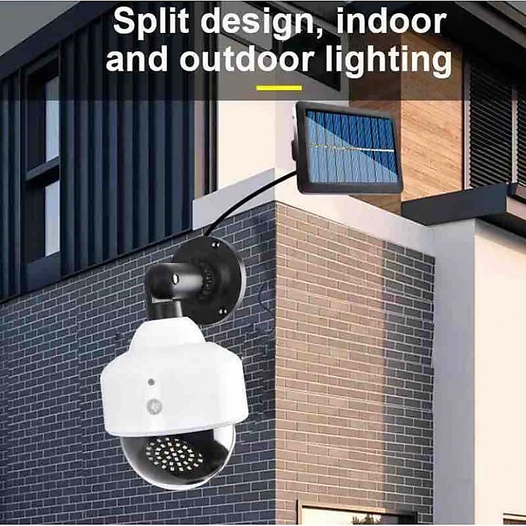 GR3432 مصباح شمسي وكاميرا مراقبة وهمية 2 في 1 JX-5118