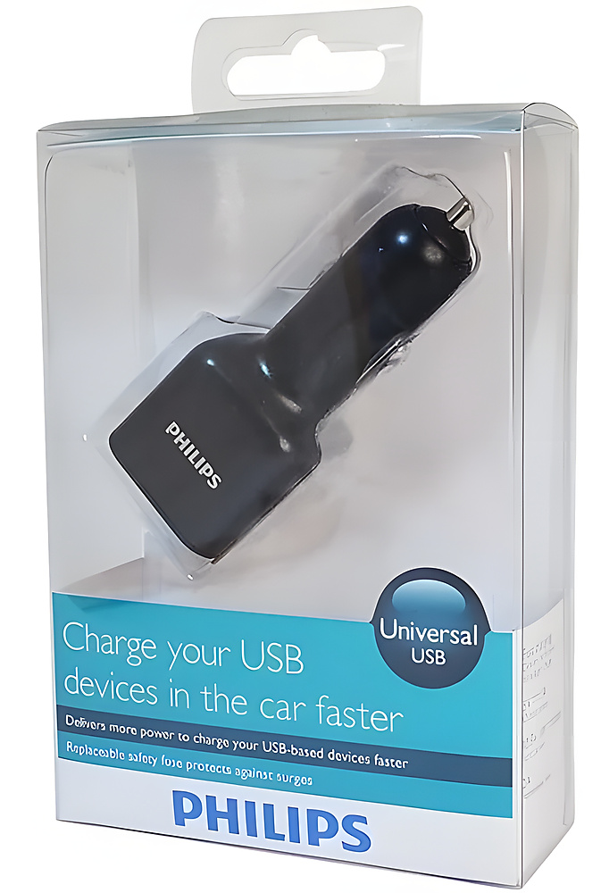 GR3191 شاحن سيارة فيليبس DLA72004/17، شحن USB