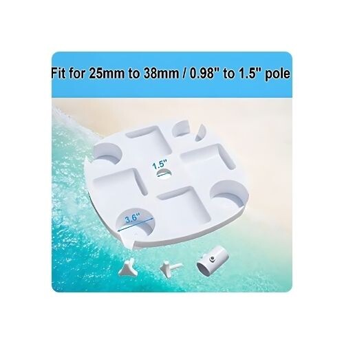 GR504 طاولة مظلة الشاطئ مع قاعدة أكواب