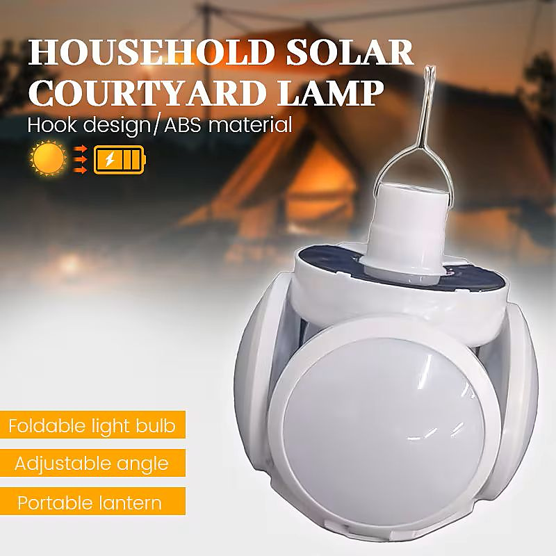 GR3443 مصباح قابل للشحن بالطاقة الشمسية وUSB مع ريموت وعلاقة