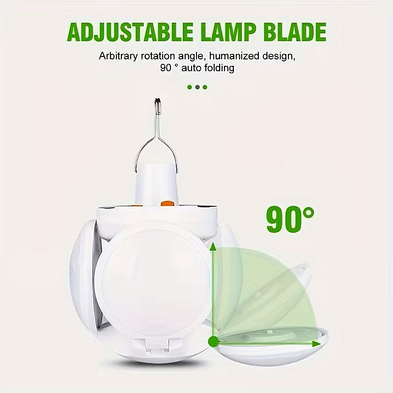 GR3443 مصباح قابل للشحن بالطاقة الشمسية وUSB مع ريموت وعلاقة