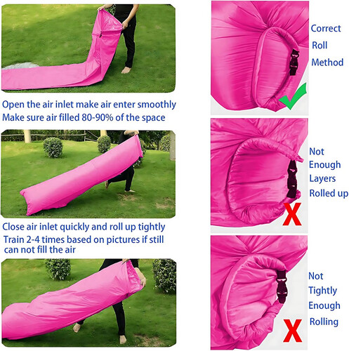 GR3120 فرشة البحر الهوائية. وردى