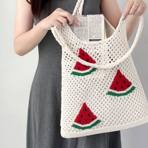 GR400 حقيبة منسوجة جديدة محبوكة كبيرة السعة