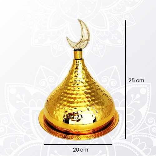 PT304 فانوس وتمرية معدنية مع إضاءة LED - حجم كبير