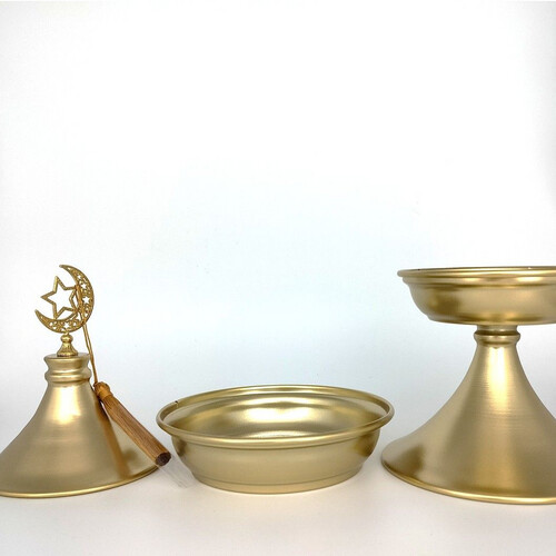 PT306  تمريه مزخرفه معدن باللون الذهبي