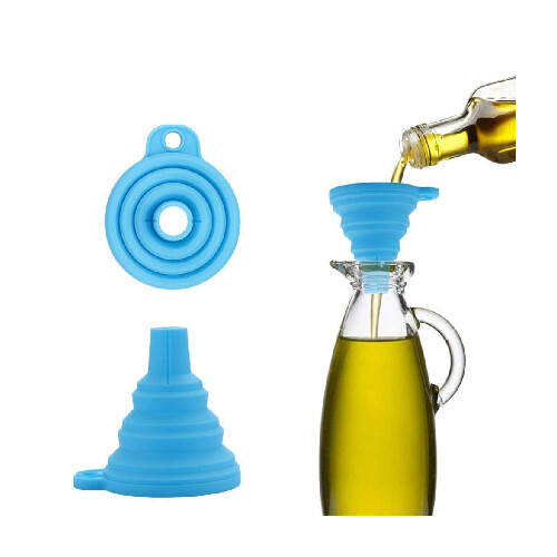 GR3145 قمع سيليكون قابل للتمدد و الطي  اللون ازرق