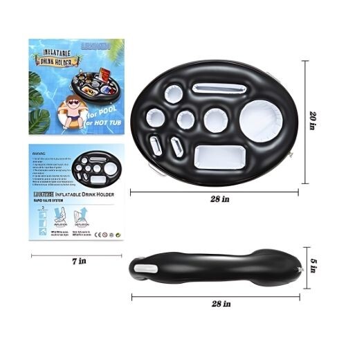 GR505 حامل مشروبات عائم قابل للنفخ لحمامات السباحة والشاطئ