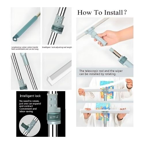 GR590 ممسحة متعددة الاستخدامات قابلة للتمدد 60 × 60 × 110 سم