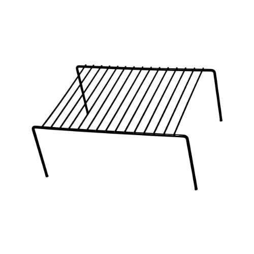 GR596 رف معدني للتوابل والزجاجات 27 × 12 × 13 سم - أسود