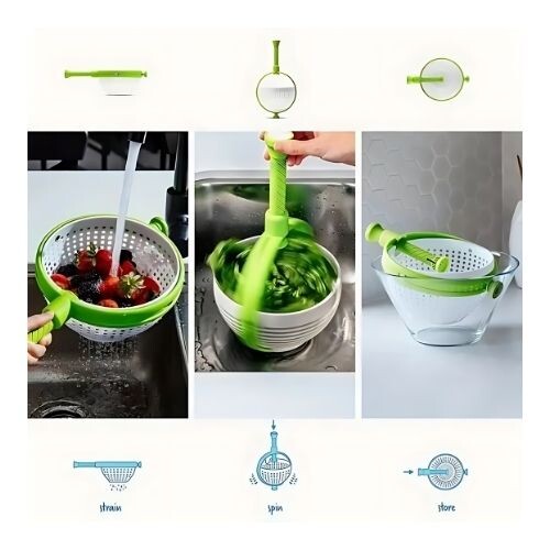 GR601 مصفاة الخضار الدوارة القابلة للطي