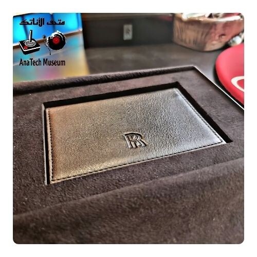 GR1109 محفظة جلد اصلي ماركة رولز رايس وفلاش