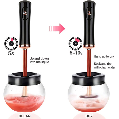 GR3179 اداة تنظيف فرش المكياج للتنظيف الجاف في ثوان