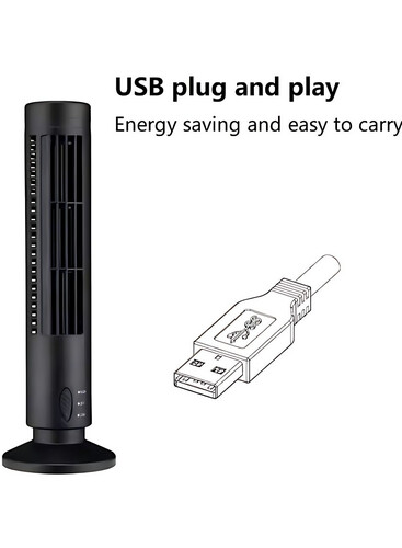 GR3450 مروحة تكييف هواء عمودية للاستخدام الداخلي تعمل بمنفذ USB