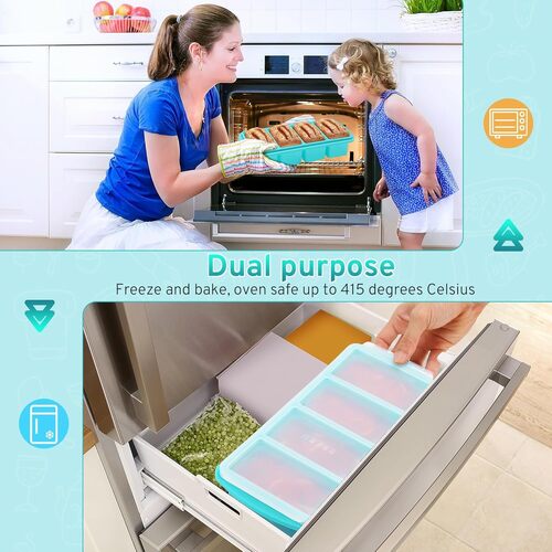 GR3474 قالب تجميد سيليكون 4 فتحات مع غطاء