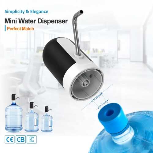 GR3422 وحدة ضخ المياه مزودة بأسطوانة أوتوماتيكية ذكية أسود/ أبيض 13.8سم