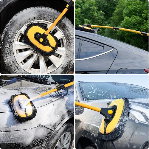 GR3501 فرشاة غسيل السيارة بعقدة 15 درجة مع مقبض تلسكوبي من لوكويك