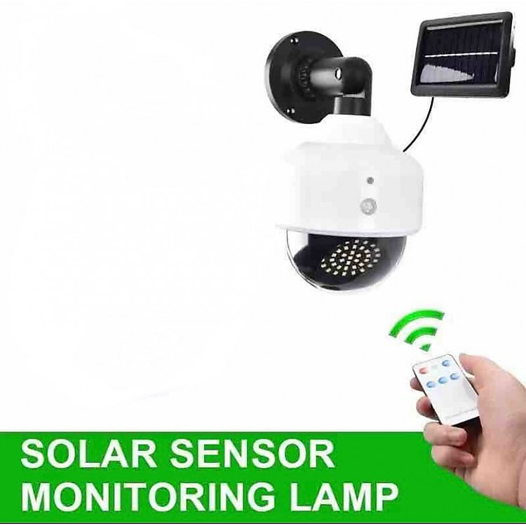 GR3432 مصباح شمسي وكاميرا مراقبة وهمية 2 في 1 JX-5118