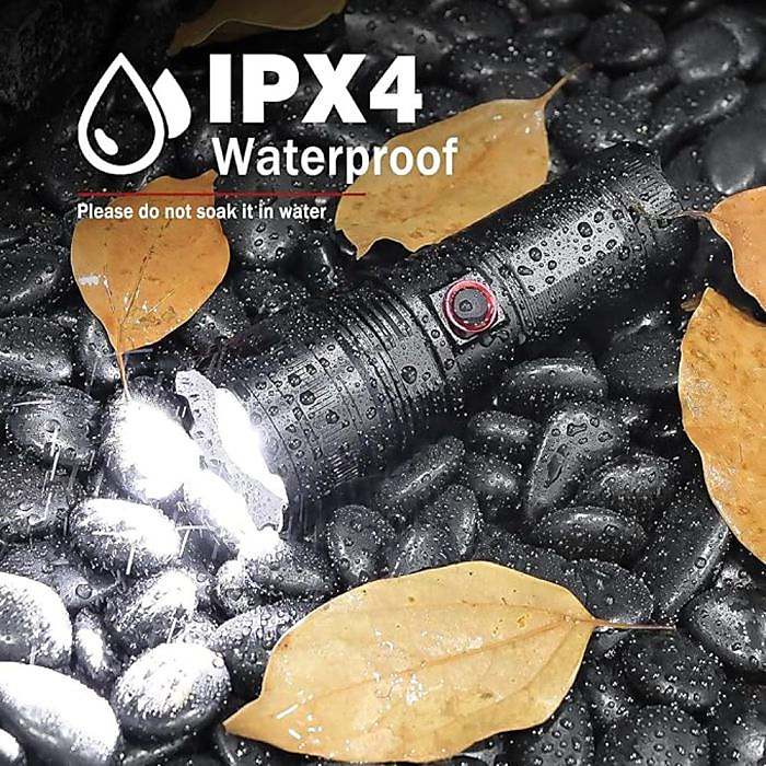 GR3446 كشاف يدوي ليد قابل للشحن 1300 لومن متعدد الإضاءة