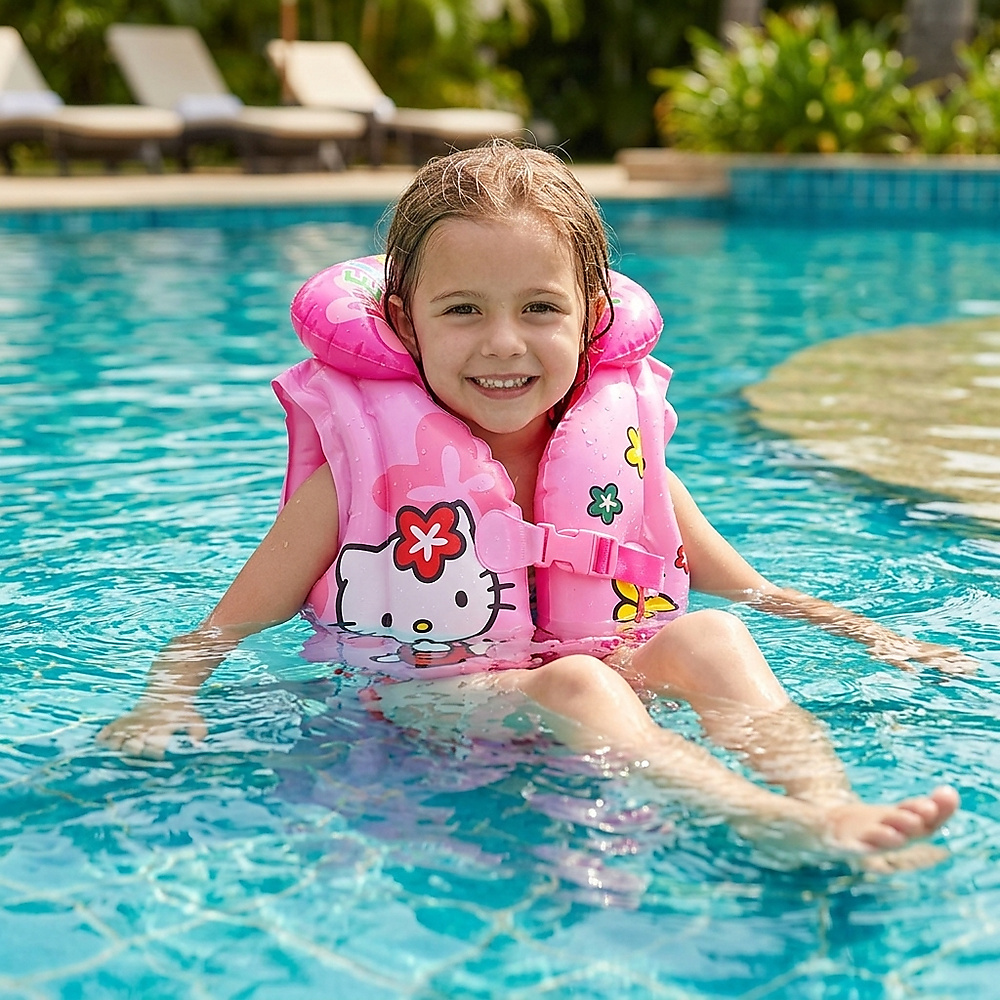 GR3111 جاكيت طفاحية (Life Jacket) للأطفال  ماركة HELLO KITTY
