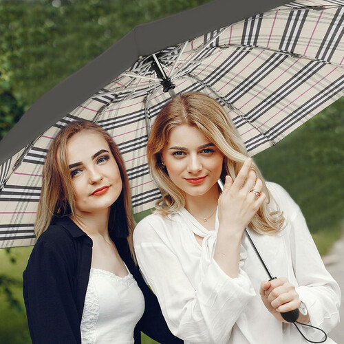 GR501 مظلّة بطبقتين بتصميم مقلوب وهيكل مقوّى لمقاومة الرياح- شكل بربري