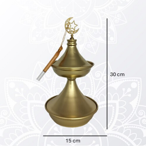 PT306  تمريه مزخرفه معدن باللون الذهبي