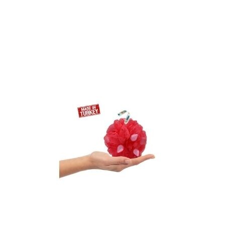 ليف حمام مع صابون برائحة الفراولة | كثيف الرغوة لا حاجة للصابون أو الجل - PT109