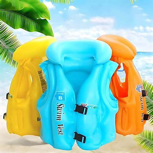 GR3109 جاكيت طفاحية (Life Jacket) للأطفال  اللون برتقالى