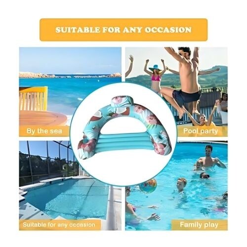 GR507 مسبح مائي قابل للنفخ بمقعد خلفي،  - الشكل جوز الهند