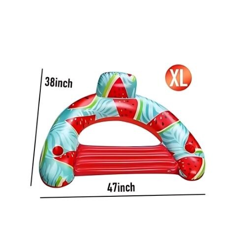 GR509 مسبح مائي قابل للنفخ بمقعد خلفي - شكل البطيخ