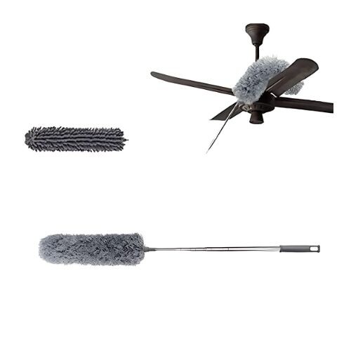 GR581 طقم منفضة ريش من الألياف الدقيقة قابلة للتمديد والانحناء 4 قطع