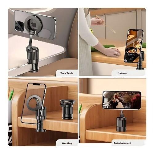 GR609 قاعدة هاتف مغناطيسية بمشبك قابلة للتعديل 360 درجة