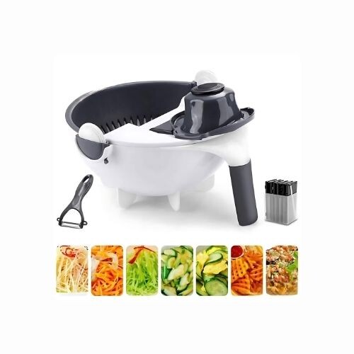 GR3199 سلّة غسيل متحركة و تقطيع متعددة الوظائف مع ٥ شفرات حادّة مختلفة