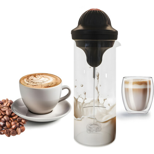 GR3276 صانع رغوة حليب زجاجي مقاوم للحرارة - 450 مل