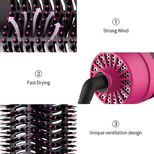 GR3451 مجفف شعر متعدد الوظائف بخطوة واحدة وفرشاة تصفيف الشعر