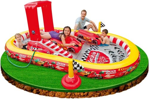 GR3461 انتيكس مركز لعب حمام السباحة للسيارات متعدد الالوان - 348 × 198 × 121 سم