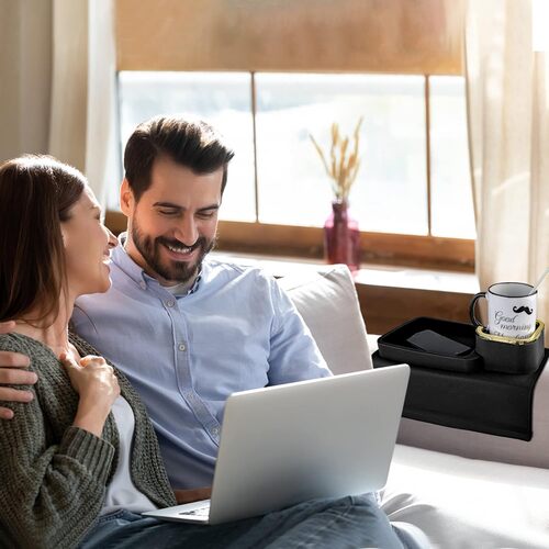 GR3525 حامل اكواب لمسند ذراع الاريكة من السيليكون مضادة للانزلاق