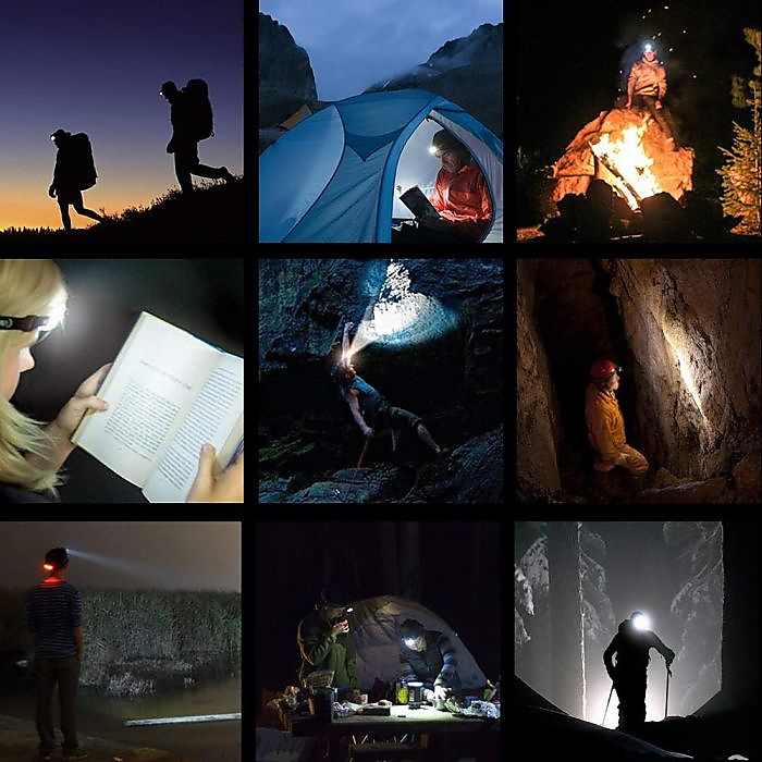 GR3437 مصباح رأس COB بحساس بعيد المدى مع 4 أوضاع إضاءة