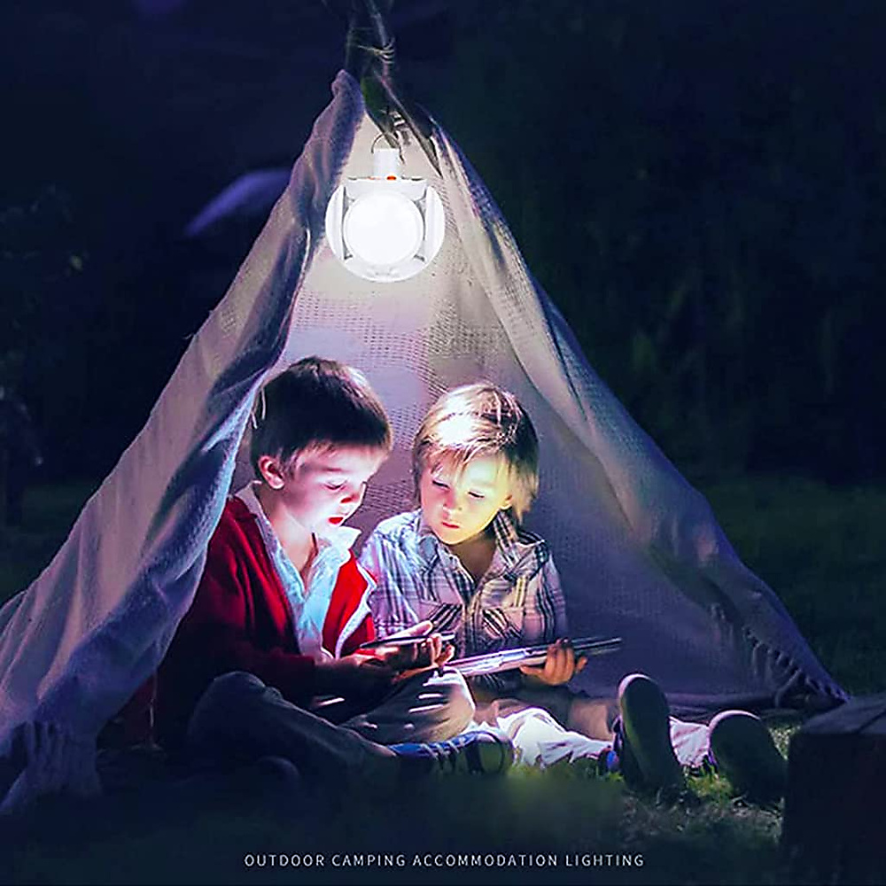 GR3443 مصباح قابل للشحن بالطاقة الشمسية وUSB مع ريموت وعلاقة